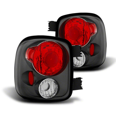 Raxiom 99-02 Chevrolet Silverado 1500 Stepside Axial Series Tail Lights- Black- Smoked Lens - S112741 Photo - Primary