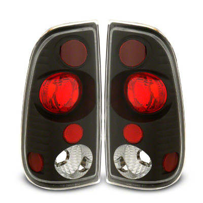 Raxiom 97-03 Ford F-150 Styleside Axial Series Version 2 Tail Lights- Black - Red/Clear Lens - T542831 Photo - Primary