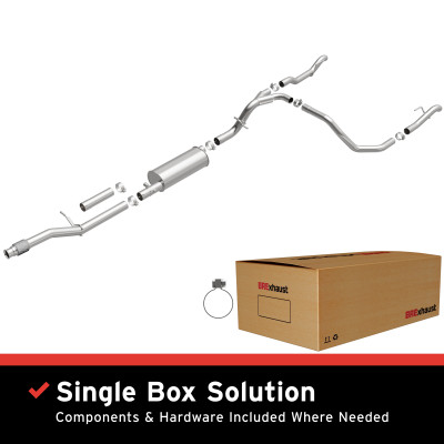 BRExhaust 19-24 Chevrolet Silverado 1500 5.3L Direct-Fit Replacement Exhaust Kit - 106-1084 Photo - Primary