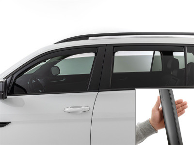 WeatherTech 18-26 Volkswagen Atlas Front & Rear Side Window Deflectors - Matte Black - 82923IMB Photo - Primary