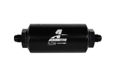 Aeromotive In-Line Filter - AN-06 238 Stainless Mesh Element - Anodized Black - 12390 Photo - Primary