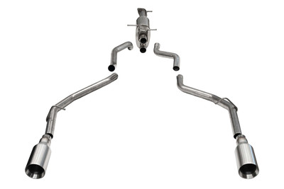 Corsa 2019+ Ram 1500 5.7L HEMI 3.0in Catback Exhaust System w/ 5.0in Flat Cut Dual Rear Exit Tips - 21435 Photo - Primary