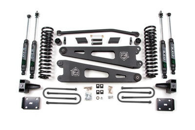 Zone Offroad 2011+ Ford Superduty 4in Radius Arm System - Gas w/Overload - Fox Shocks - ZONF28N Photo - Primary