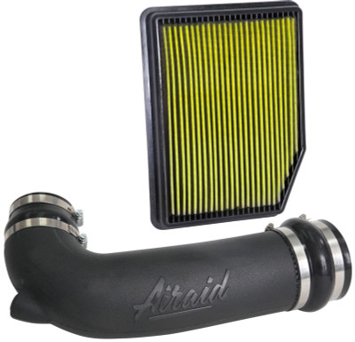 Airaid 19-20 Chevrolet Silverado 1500 V6-4.3L Jr Intake Kit - Oiled / Yellow Media - 204-795 Photo - Primary