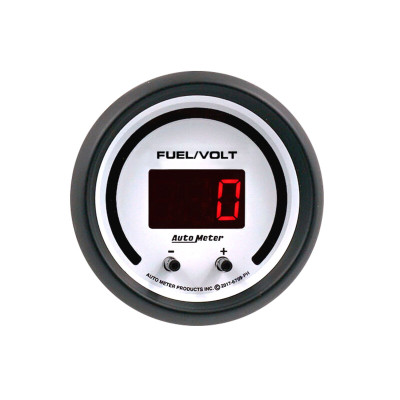 Autometer 52.4mm White Switchable 0-100 Fuel Level/8-18V Voltmeter Phantom Elite Digital Gauge - 6709-PH User 2