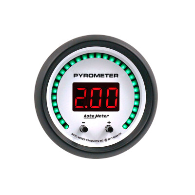 Autometer 52.4mm White Two Channel 0-2000 Degree Pyrometer (EGT) Phantom Elite Digital Gauge - 6744-PH User 1