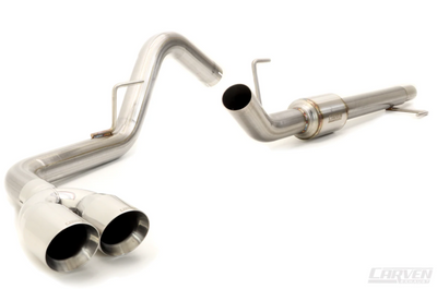 Carven 15-20 Ford F-150 5.0L Competitor Series Cat-Back w/R-Series Muf. & 4in. Dual Tip - Polished - CF1003 User 1