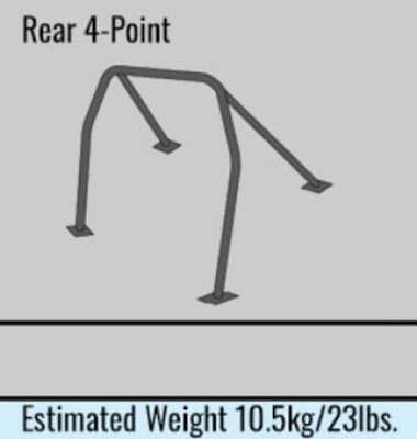 Cusco Chromoly Roll Cage 4 Point 2 Passenger 2015 Subaru WRX / STI - 6A1 261 C User 1