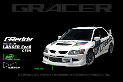 GReddy 03-05 Mitsubishi Evolution VIII Urethane Front Lip Spoiler  **Must Ask/Call to Order** - 17030013 Photo - Primary