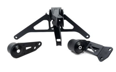 Innovative 90-05 NSX K-Series/K20 Manual Transmission Black Steel Mount Kit 85A Bushings - 81550-85A User 1