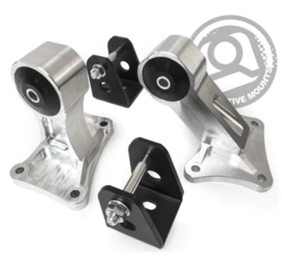 Innovative 00-09 Honda S2000 (F-Series / M/T) Silver Billet Aluminum Solid Bushing Engine Mount Kit - B90750-SLD User 1