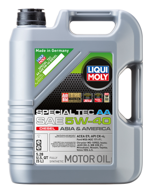 LIQUI MOLY 5L Special Tec AA Motor Oil 5W40 - Diesel - 20426 Photo - Primary