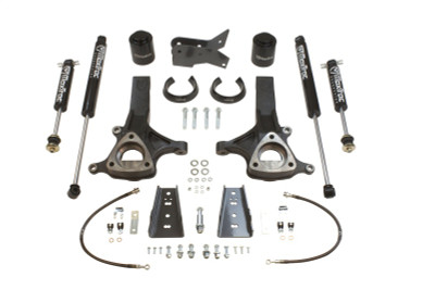 MaxTrac 09-18 RAM 1500 2WD 6.5in/4in Spindle & Spacer Value Lift Kit w/MaxTrac Shocks - K882464S Photo - Primary