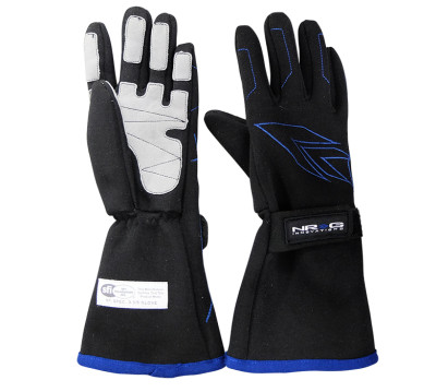 NRG Racing Gloves SFI 3.3 / 5 Approved - Large - GS-500BK-L Photo - Primary