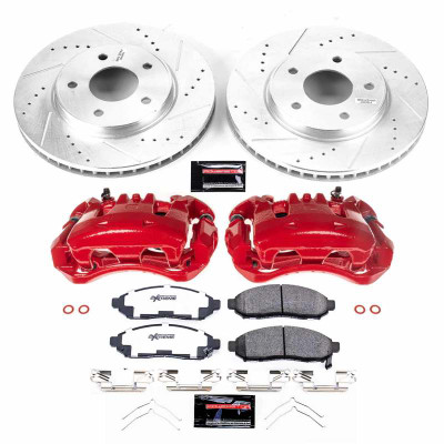 Power Stop 15-17 Chevrolet City Express Front Z36 Truck & Tow Brake Kit w/Calipers - KC6492-36 User 1