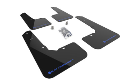 Rally Armor 2022 Subaru Outback Wilderness Black Mud Flap Blue Logo - MF76-UR-BLK/BL Photo - Primary