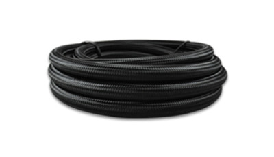 Vibrant - 8 AN Black Nylon Braided Flex Hose w/PTFE Liner (150ft Roll) - 19038 Photo - Primary