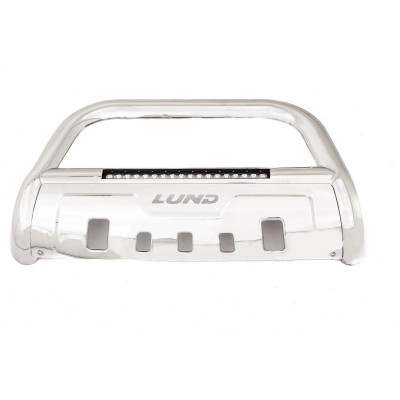 Lund 20-22 GM 2500HD/3500HD Bull Bar w/Light & Wiring - 304 Stainless Steel - 47021201 Photo - Primary