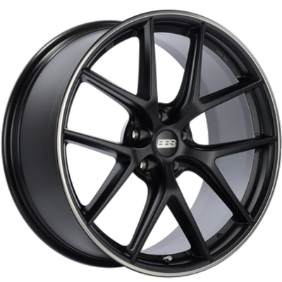 BBS CI-R 20x9 5x112 ET39 Satin Black Polished Rim Protector Wheel -82mm PFS/Clip Required - CI0901BPO Photo - Primary