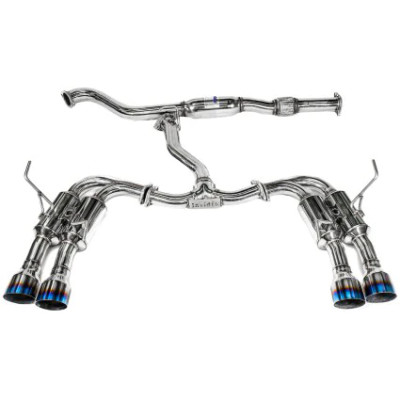Invidia 08-14 Subaru WRX Hatchback Gemini Single Layer Titanium Tip Cat-back Exhaust - HS08ST5GM4ST
