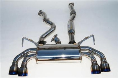 Invidia 08-11 STi Hatch / 11 WRX Hatch Dual Q300 Titanium Tip Cat-back Exhaust - HS08STIG3T