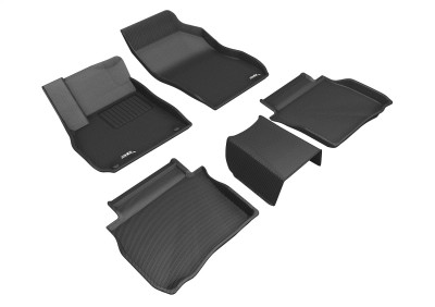 3D MAXpider 2017-2019 Buick Lacrosse Kagu 1st & 2nd Row Floormats - Black - L1BC03301509 Photo - Primary