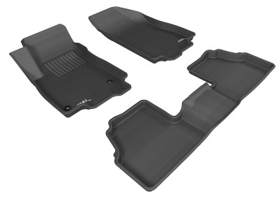 3D MAXpider 2014-2020 Chevrolet Trax Kagu 1st & 2nd Row Floormats - Black - L1CH06501509 Photo - Primary