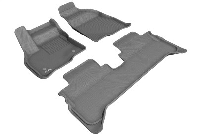 3D MAXpider 2017-2020 Chevrolet Bolt Ev Kagu 1st & 2nd Row Floormats - Gray - L1CH08701501 Photo - Primary