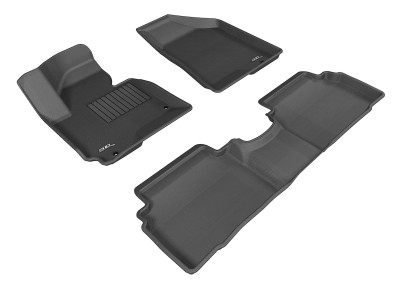 3D MAXpider 2010-2013 Hyundai Tucson Kagu 1st & 2nd Row Floormats - Black - L1HY03301509 Photo - Primary