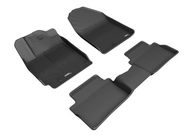 3D MAXpider 2019-2020 Hyundai Veloster Kagu 1st & 2nd Row Floormats - Black - L1HY08901509 Photo - Primary