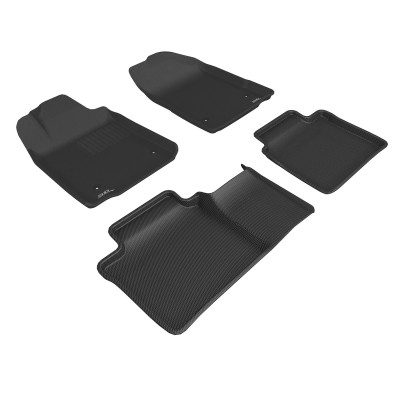 3D MAXpider 2007-2012 Lexus ES Kagu 1st & 2nd Row Floormats - Black - L1LX00001509 Photo - Primary