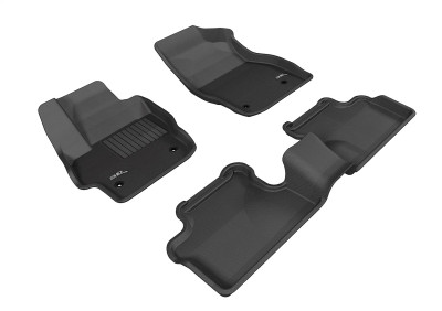 3D MAXpider 2010-2013 Mazda Mazda3 Kagu 1st & 2nd Row Floormats - Black - L1MZ01301509 Photo - Primary