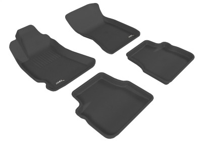 3D MAXpider 2009-2013 Subaru Forester Kagu 1st & 2nd Row Floormats - Black - L1SB00301509 Photo - Primary