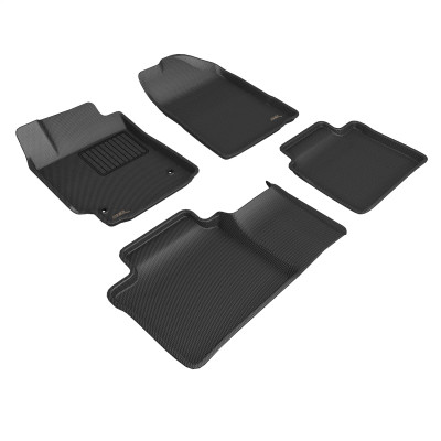 3D MAXpider 2007-2011 Toyota Camry Kagu 1st & 2nd Row Floormats - Black - L1TY00401509 Photo - Primary