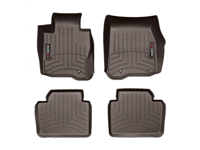 WeatherTech 2012+ BMW 3-Series Front & Rear FloorLiner - Cocoa - 475701-474102 Photo - Primary