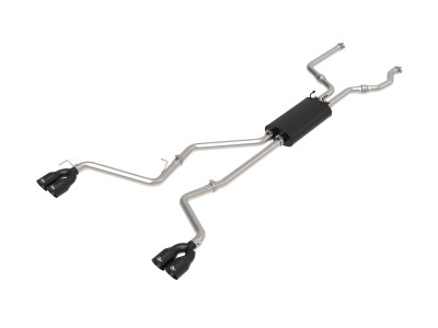 aFe MACH Force-Xp 2.5in. 304 SS C/B Exhaust 20-21 Ford Explorer V6-3.0L - Black Tip - 49-33139-B Photo - Primary