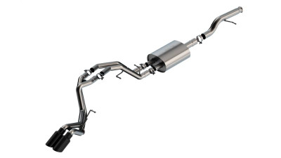 Borla 21-22 Chevrolet Tahoe 5.3L V8 AT 2/4WD S-type Cat-back Exhaust (Black Chrome) - 140855BC Photo - Primary