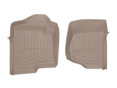 WeatherTech 2012+ Toyota Sequoia Rear FloorLiner HP - Tan (Bench 2nd Row) - 450936IM Photo - Primary