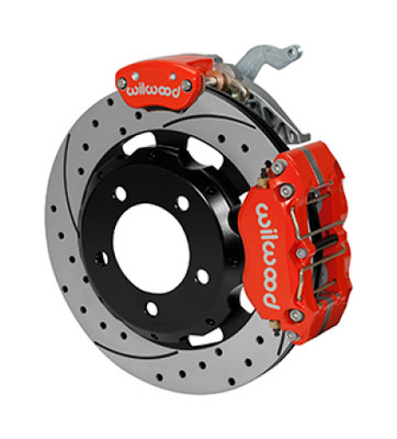 Wilwood Dynapro Radial / MC4 Rear Kit 12.19 Drilled Red Backdraft Roadster w/E46 Suspension w/Lines - 140-14640-DR User 1