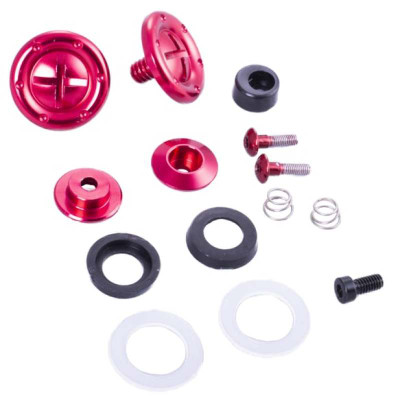 RaceQuip Red Hardware Pivot Kit for Face Shield Fits PRO & VESTA Model Helmets - 205111 User 1
