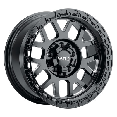 Weld Off-Road W105 17X10 Cinch 6X135 6X139.7 ET-25 BS4.50 Satin Black MIL / Gloss Black 106.1 - W10570098450 Photo - Primary