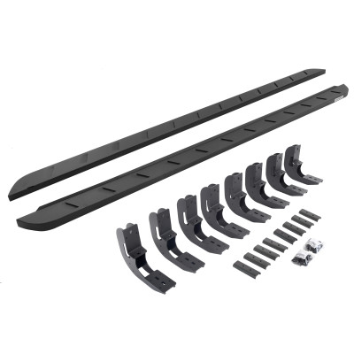 Go Rhino 20-22 GMC Sierra 2500HD CC (New Bdy) RB10 Slim Running Boards Kit (w/Brackets) - Tex. Blk - 63404887SPC User 1