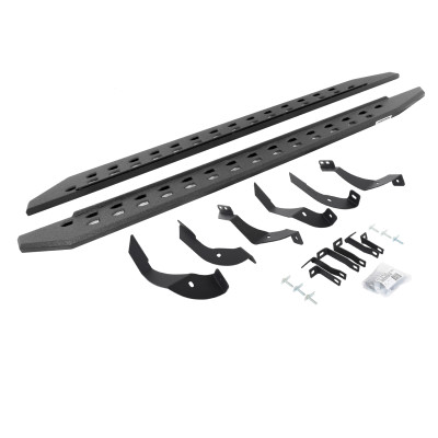 Go Rhino 15-19 GMC Sierra 2500/3500HD CC Dsl RB20 Slim Running Boards Kit (w/Brackets) - Bedliner Ct - 69405187ST User 1
