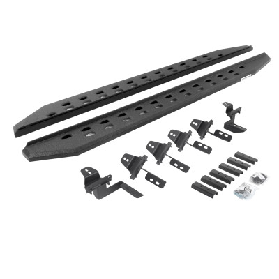 Go Rhino 07-18 Jeep Wrangler JK 4DR RB20 Slim Running Boards Kit (Incl. Brackets) - Bedliner Coating - 69450568ST User 1
