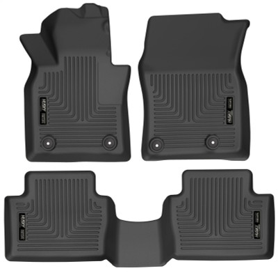 Husky Liners 19-22 Mazda 3 / 20-22 CX-30 WeatherBeater Front & 2nd Seat Floor Liners - Black - 95121 Photo - Primary