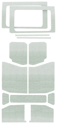 DEI 2018-Up Jeep Wrangler JL 4-Door Headliner Complete Kit 13-pc - White - 50180 Photo - Primary