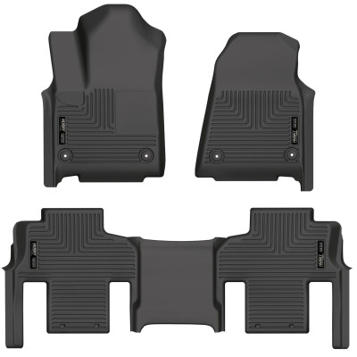 Husky Liners 2022 Jeep Grand Wagoneer Weatherbeater Black Front & 2nd Seat Floor Liners - 99111 Photo - Primary