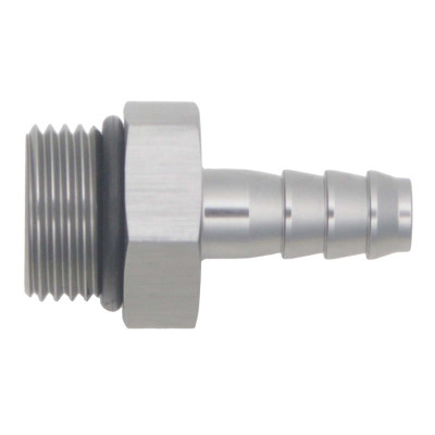 DeatschWerks 8AN ORB Male to 5/16in Male Triple Barb Fitting (Incl O-Ring) - Anodized DW Titanium - 6-02-0512 Photo - Primary