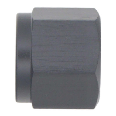 DeatschWerks 6AN Female Flare Cap - Anodized Matte Black - 6-02-0714-B Photo - Primary