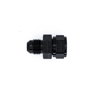 DeatschWerks 6AN Male Flare to Fuel Pump Outlet Barb Adapter - Anodized Matte Black - 6-02-0735-B Photo - Primary